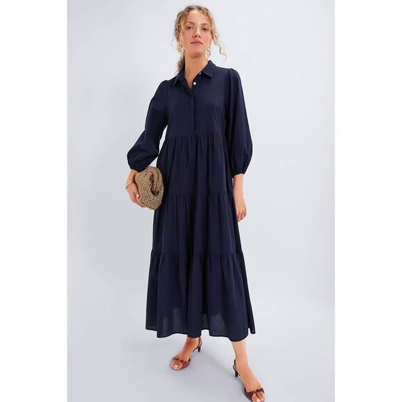 Pomander Place Dresses & Skirts - POMANDER PLACE Navy Mabel Maxi Dress Size M NWT Retail $148 Tuckernuck